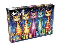 DELFY CASSE-TÊTE 1000 PIÈCES - EMBALLAGE PARFAITEMENT FÉLIN (PURRFECTLY WRAPPED) #DE-25020
